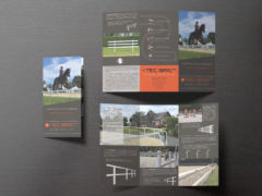 Plaquette TecRail Sport - Anaïs Clavel, maquettiste designer graphique