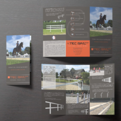 Plaquette TecRail Sport - Anaïs Clavel, maquettiste designer graphique