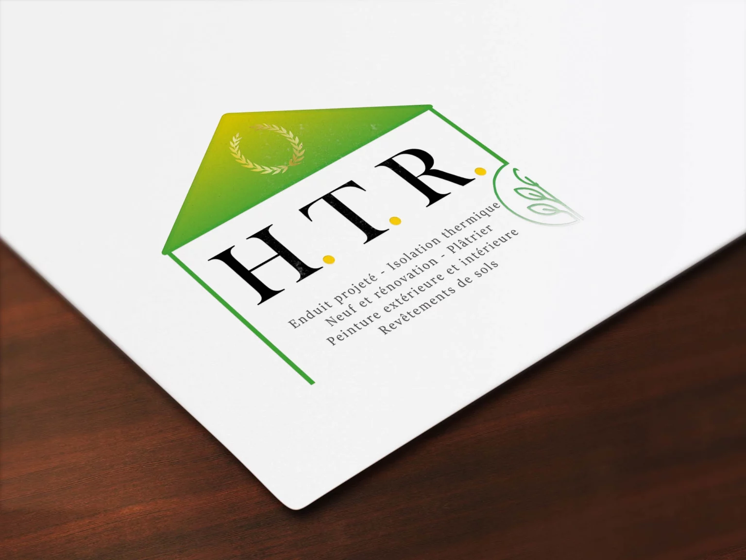 Logo HTR, entreprise bâtiment - Anaïs Clavel, designer graphique