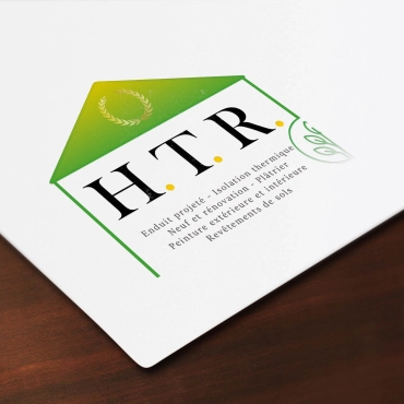 Logo HTR, entreprise bâtiment - Anaïs Clavel, designer graphique