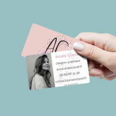 Carte visite Anaïs Clavel - Anaïs Clavel, maquettiste designer graphique