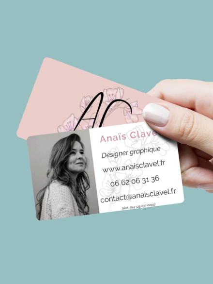 Carte visite Anaïs Clavel - Anaïs Clavel, maquettiste designer graphique