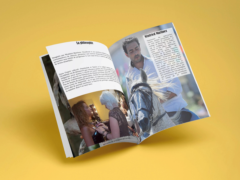 Catalogue de présentation du projet de l'Académie des arts du spectacle, association équestre - Anaïs Clavel, maquettiste designer graphique