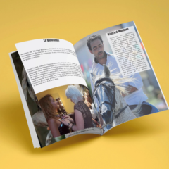 Catalogue de présentation du projet de l'Académie des arts du spectacle, association équestre - Anaïs Clavel, maquettiste designer graphique