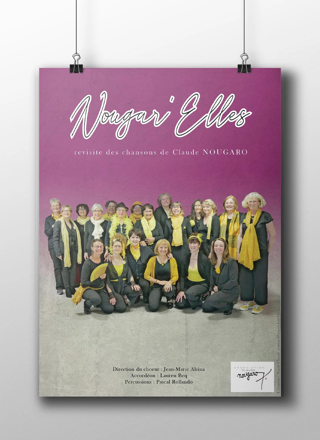 Affiche rose Nougar'elles 2020 - Anaïs Clavel, Designer graphique