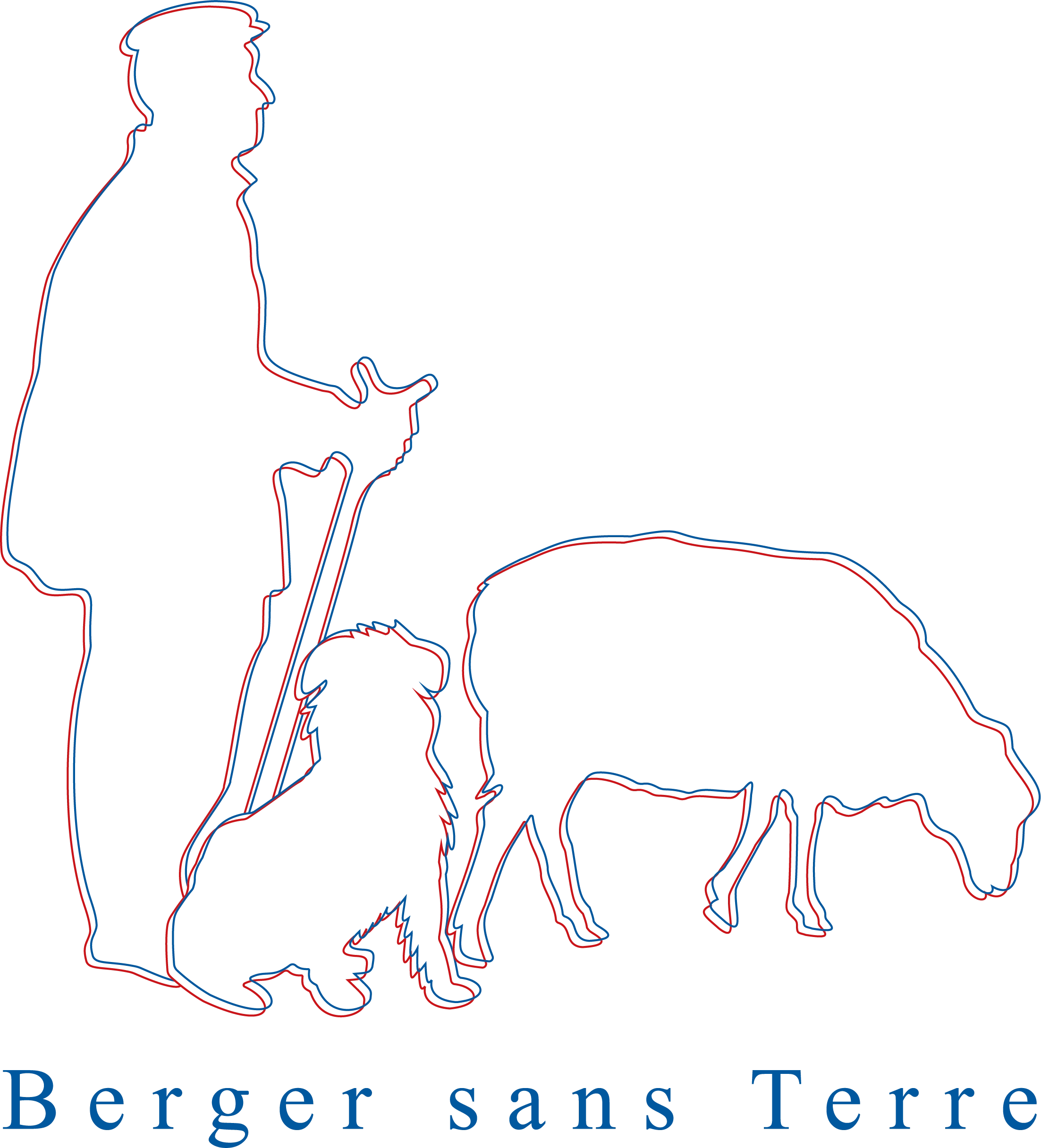 Logo Berger sans terre, élevage de chiens de berger