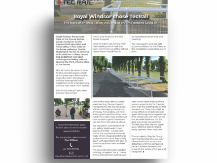 Royal Windsor, publicité print, TecRail UK - Anaïs Clavel, designer graphique