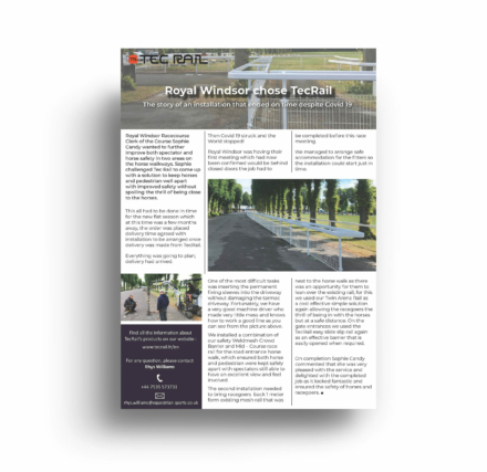 Royal Windsor, publicité print, TecRail UK - Anaïs Clavel, designer graphique