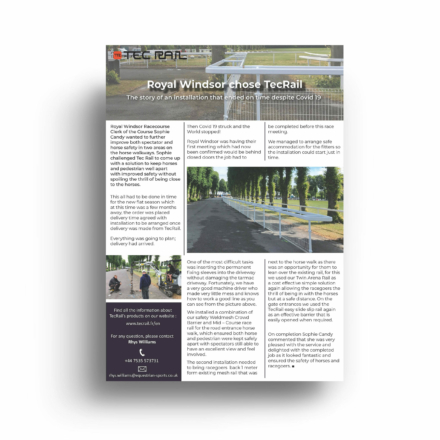 Royal Windsor, publicité print, TecRail UK - Anaïs Clavel, designer graphique