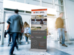 Kakémono TecRail équestre 2021 - Anaïs Clavel, designer graphique