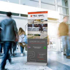 Kakémono TecRail équestre 2021 - Anaïs Clavel, designer graphique