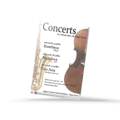 Flyer les musicales de Saint Paul, 2018 | Anaïs Clavel, designer graphique