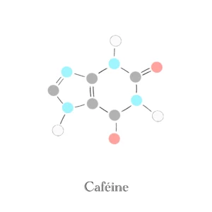 Caféine, molécule - Illustration