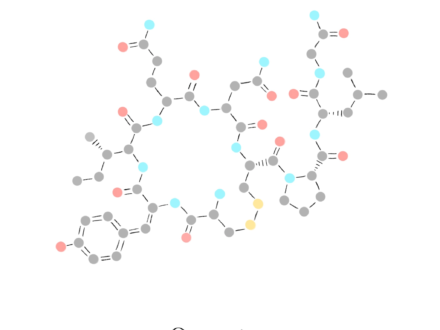 Ocytocine, molécule - Illustration Anaïs Clavel